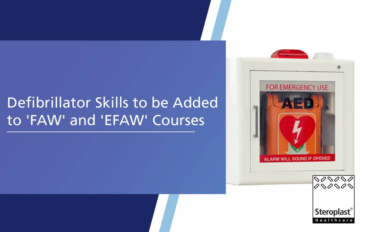 Defibrillator skills to be added to 'FAW' and 'EFAW' courses