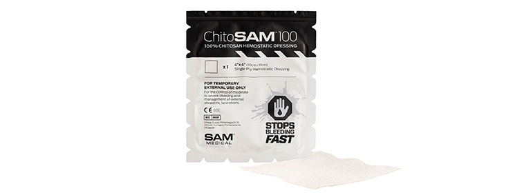 ChitoSAM 100 Haemostatic Dressings