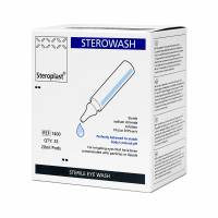 Steroplast Sterowash Eyewash Pods – 20ml Each – 0.9% Sodium Chloride – Pack of 25