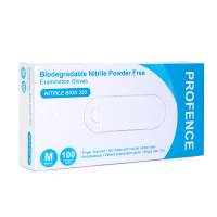Profence Biodegradable Nitrile Gloves – Blue – Medical Grade – Powder-Free, Latex-Free – Pack of 100