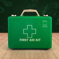Steroplast Eco-Friendly HSE First Aid Kit – 1–10 Person – 94% Plastic-Free – 47 Items – Wall Mountable Box