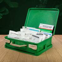 Steroplast Eco-Friendly HSE First Aid Kit – 1–10 Person – 94% Plastic-Free – 47 Items – Wall Mountable Box
