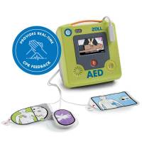 ZOLL AED 3 Semi-Automatic Defibrillator – Real CPR Help with Colour Display – Universal Adult/Child Pads & WiFi – 5-Year Battery & Pad Life