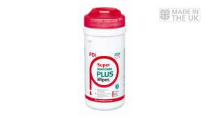 PDI Super Sani-Cloth® Plus Wipes Tub | Pack of 200 | 70% Alcohol & Quat-Based Hard Surface Disinfectant