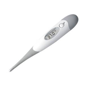 Rapid Digital Thermometer – Flexible Tip – 10 Second Reading – Fever Alarm – Dual °C/°F Display