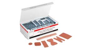 Steroplast Premium Elastic Fabric Plasters – 7 Assorted Sizes – Box of 100 – Strong Zinc Oxide Adhesive