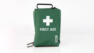 Steroplast Activ Series Empty First Aid Bag – Green – 26cm x 15cm x 13cm – Refillable with Multiple Compartments
