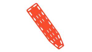 Spinal Board – Hi-Vis Orange – 184cm x 46cm – Polyethylene – X-Ray Translucent – 3 Straps Included – 159kg Capacity