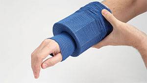 Sterogrip Blue Elasticated Tubular Support Catering Bandages | 4 Sizes | 10 Metre Roll