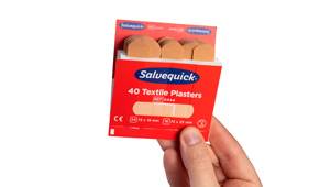 Cederroth Textile Plasters – 2 Assorted Sizes – Box of 40 – Hypoallergenic & Flexible