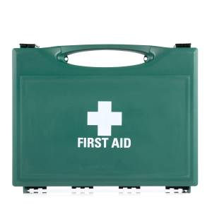 Steroplast Workplace First Aid Kit – Large – Green Box – BS8599-1 Compliant – 50+ People – Wall Bracket Included – Refillable – 34cm x 27cm x 10cm