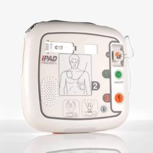 iPAD SP1 Semi-Automatic AED Defibrillator – With Carry Case, Dual Adult/Child Pads, Battery & Starter Kit
