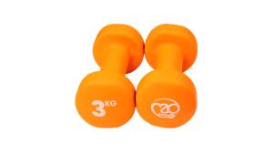 Orange Neoprene Hand Weight Dumbbells 