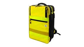WaterStop X1 Slim Emergency Backpack – PVC Tarpaulin – Yellow – 52cm x 34cm x 20cm – 7 Modular Pockets, O2 Holder