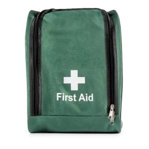 Steroplast Medium Sports First Aid Kit – Green Nylon Rucksack – 25cm x 25cm x 38cm – Portable Pitchside Kit for Teams and Clubs