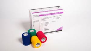 Steroban Elastic Cohesive Bandage – 7.5cm x 4.5m – Pack of 12 Rolls – Assorted Colours – First Aid Support Wrap
