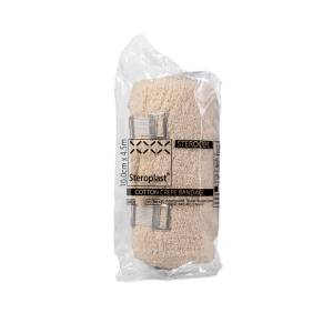 Sterocrepe Crepe Bandage – 10cm x 4.5m – Individually Wrapped – Pack of 6 – 100% Cotton