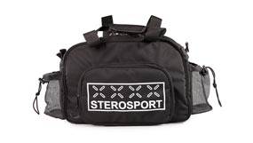 Sterosport Sports Medical First Aid Kit Bag – Black – 40cm x 20cm x 28cm – Empty with Multiple Compartments