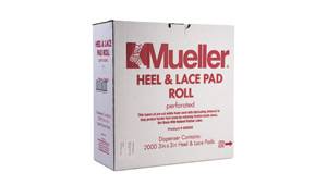Mueller Heel and Lace Pads – 3" x 3" – Box of 2000 – Foam Pads to Prevent Blisters