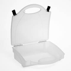 Steroplast Premier Empty First Aid Box – Clear Polypropylene Case – 27cm x 27cm x 9cm