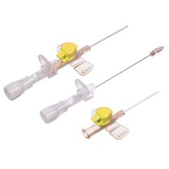 IV Cannula Winged with Injection Port | Yellow – 24g x 19mm