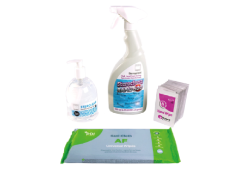 Sprays, Gels and Wipes Protection Pack