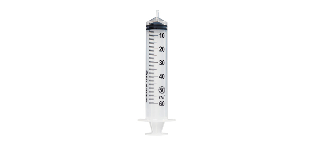 Luer Slip Tip IV Syring with Eccentric Tip
