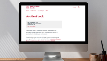 HSE Accident Book info on computer