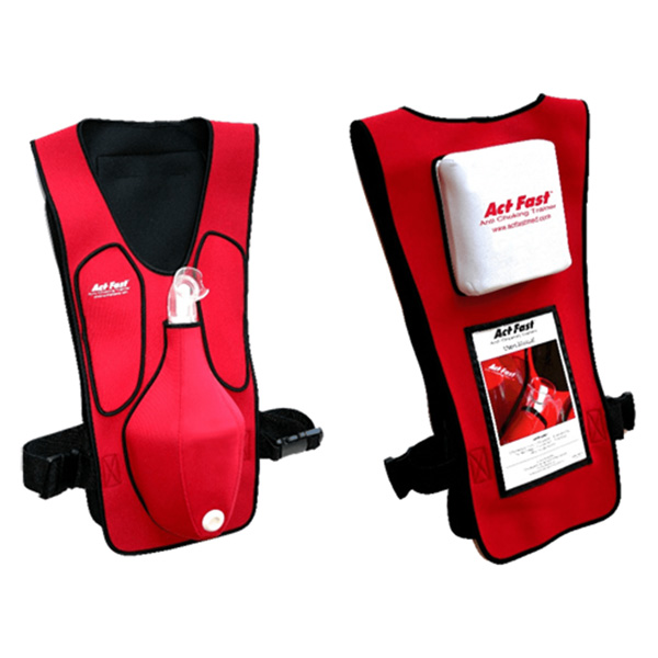 Adult Act Fast Anti Choking Rescue Trainer Front and Back