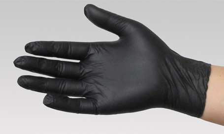 Aurelia Black Nitrile Gloves