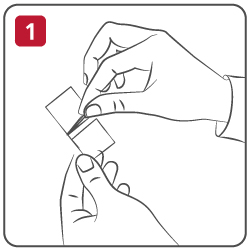 Step 1 - Peel back the protective film