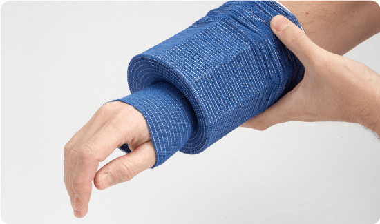 Blue Sterogrip bandage