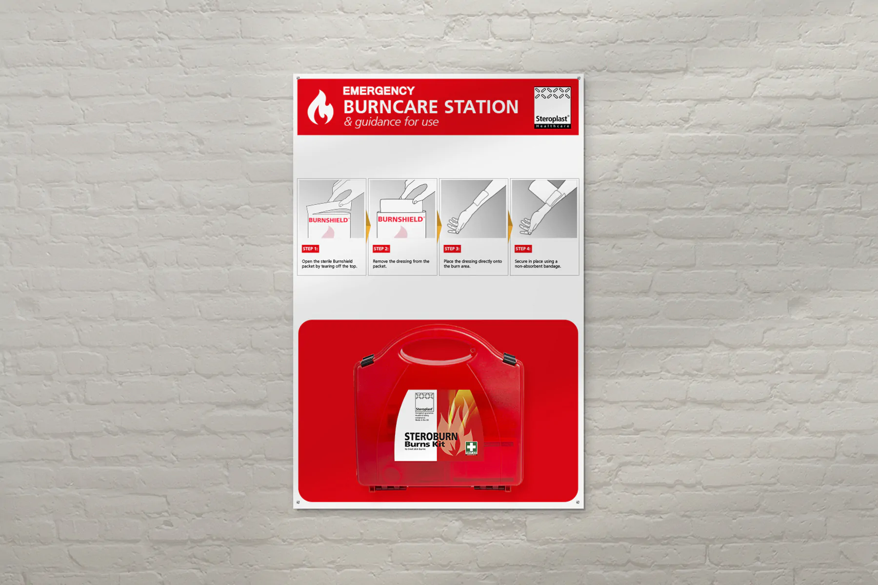 Burncare Station on a wall