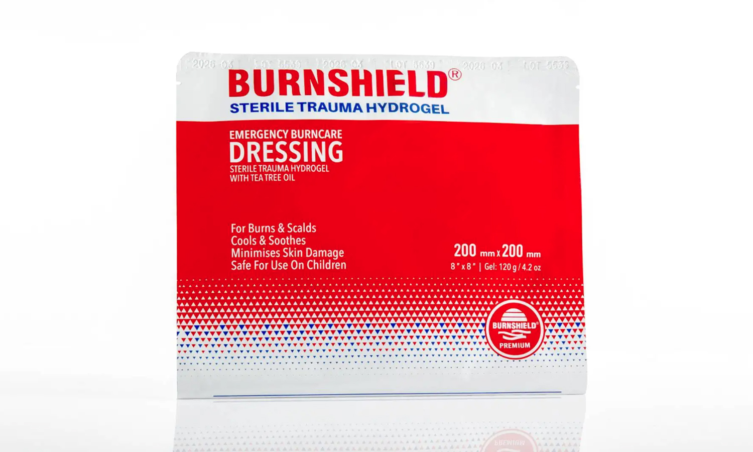 Burnshield Dressing - Large Limbs - 20cm x 20cm