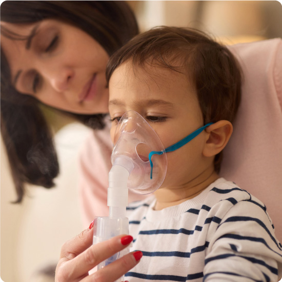 Child with Nebuliser