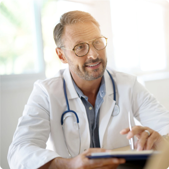 Healthcare Professional talking to patient