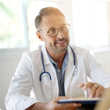 Healthcare Professional talking to patient