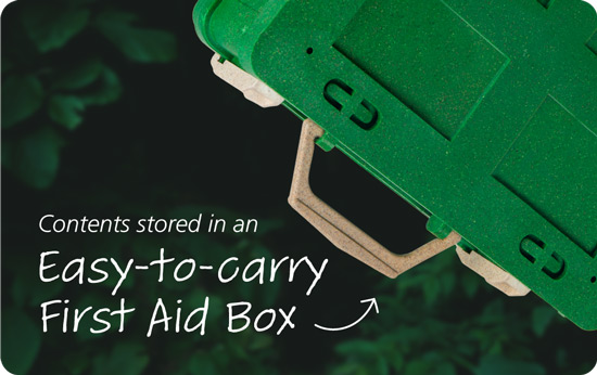 Contents Stored in an Easy-to-Carry First Aid Box