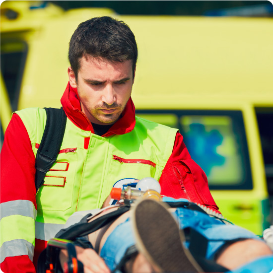 Emergency Services Treating Patient