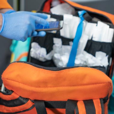 Packing emergency bag