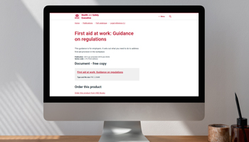 First aid at work guidance and regulations