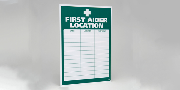 First Aider Location Sign