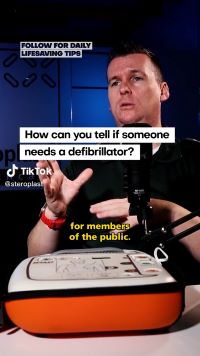How can you tell if somebody needs a Defibrillator?