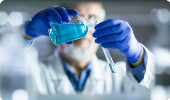 Man in lab
