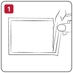 Step 1 - Open the Celoz Z Fold Gauze