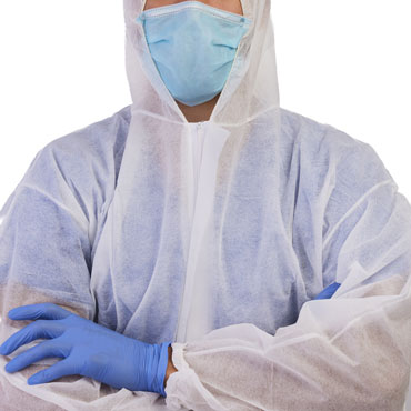 Man wearing PPE
