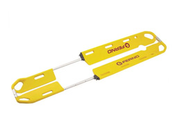 Yellow paramedic stretcher
