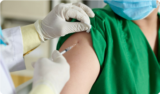 Person Getting Injection