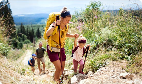 Family on Walk