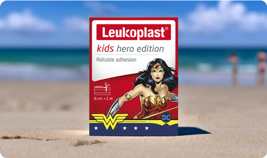 Wonder Woman Plasters on Beach